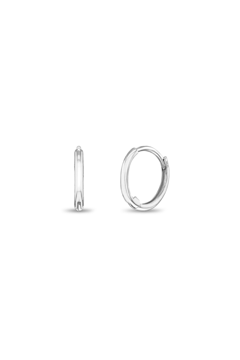 14k Gold Beaded Hoop Women's Earrings 8mm