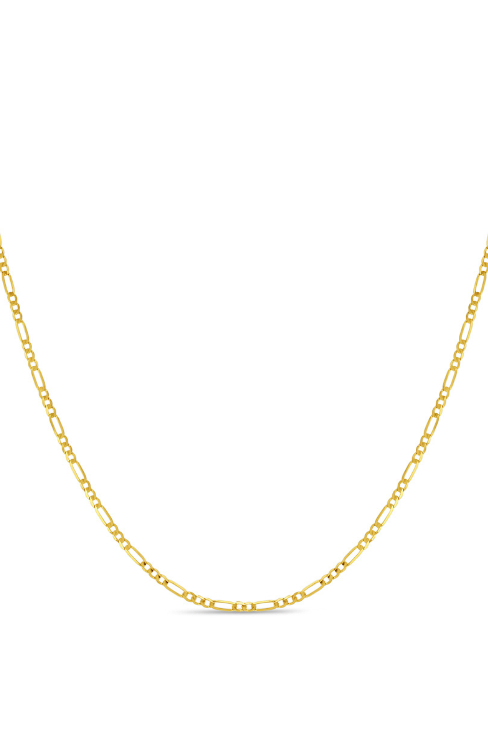14k Gold Figaro Link 14" - 16" Baby / Toddler / Young Girls Chain - 16