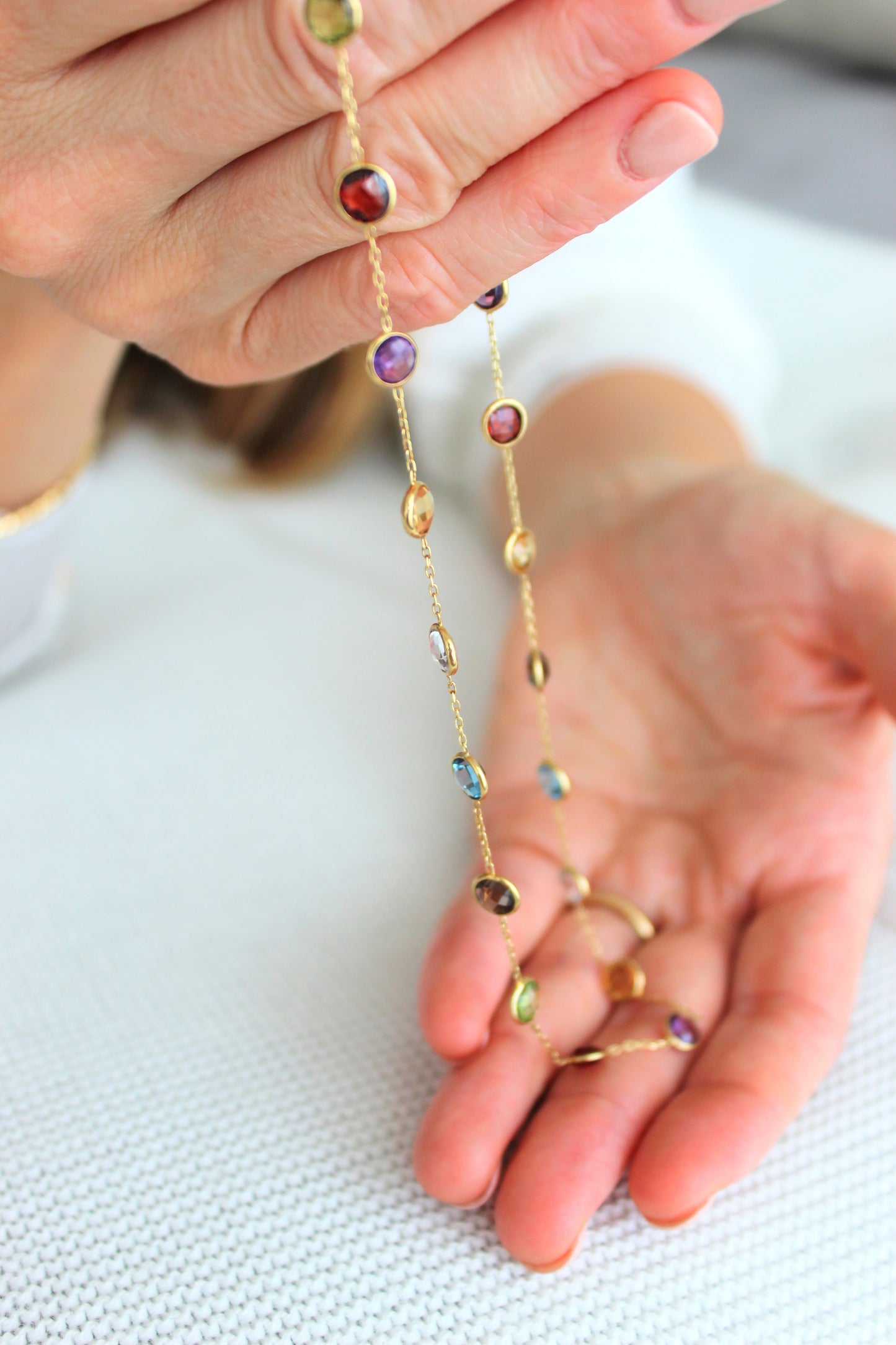 Collar Oro y Turmalinas