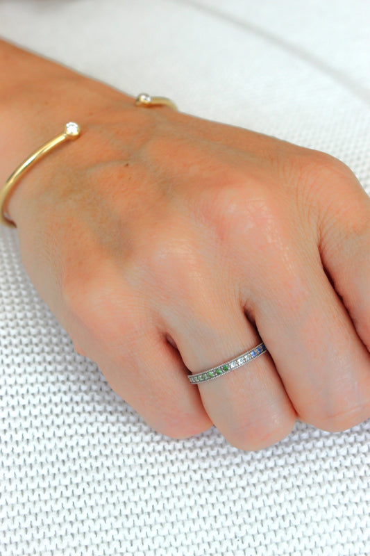 Anillo Sinfin Rainbow Ruleteado