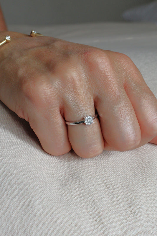Anillo Cluster Diamantes