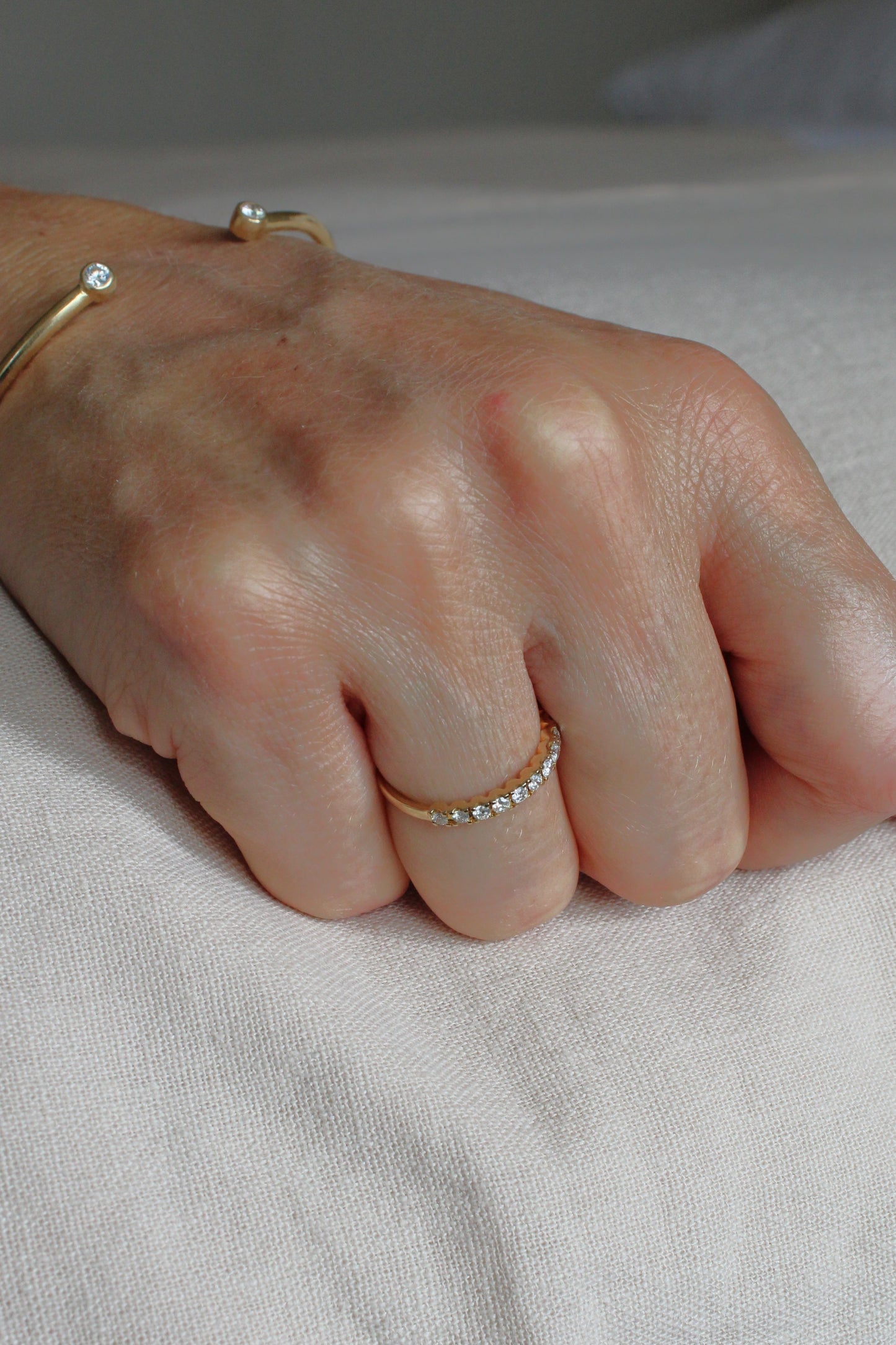 Anillo Cintillo Diamantes 0.35ct