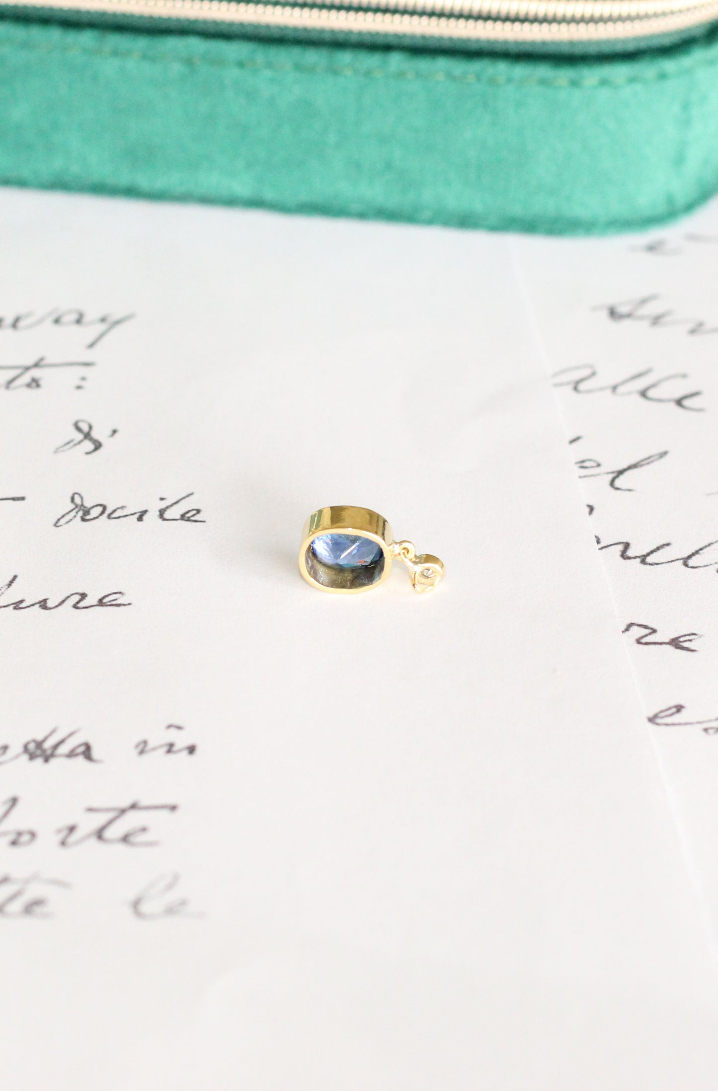 Colgante Zafiro y Diamante