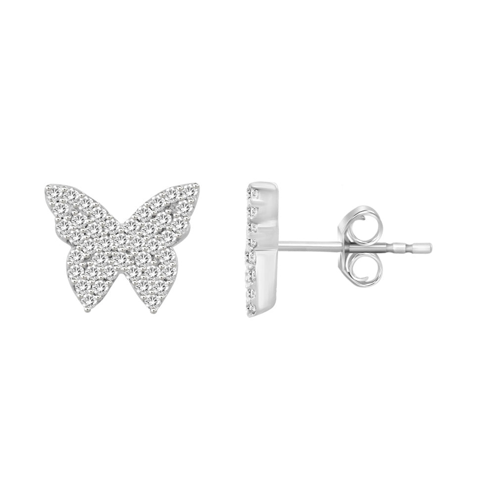 Aros Mariposa Diamante
