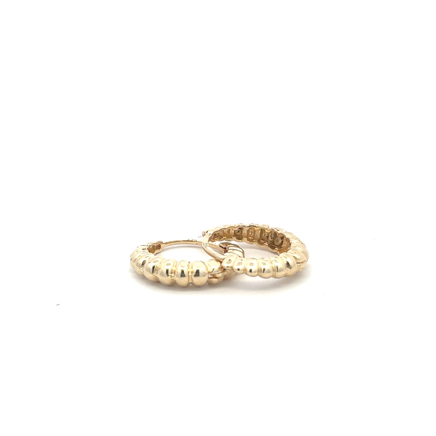 Aro Bolitas Oro Amarillo 14k