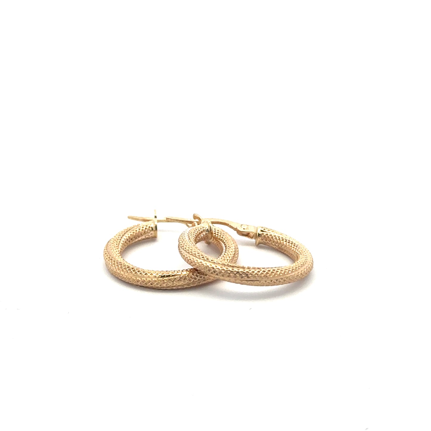Aros Textura Red Oro Amarillo 14k