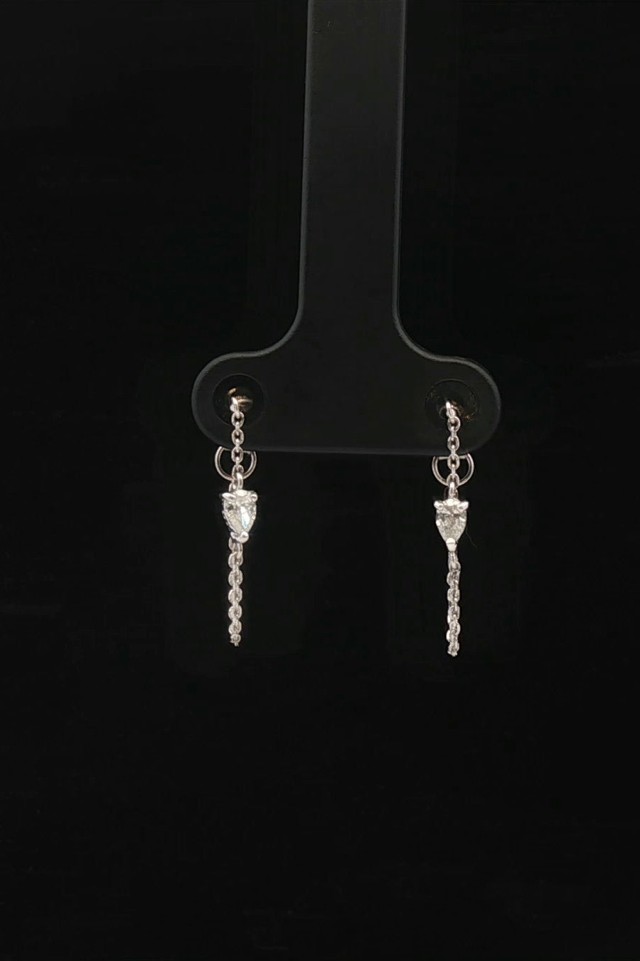 Aros Cadena Diamante Corte Gota