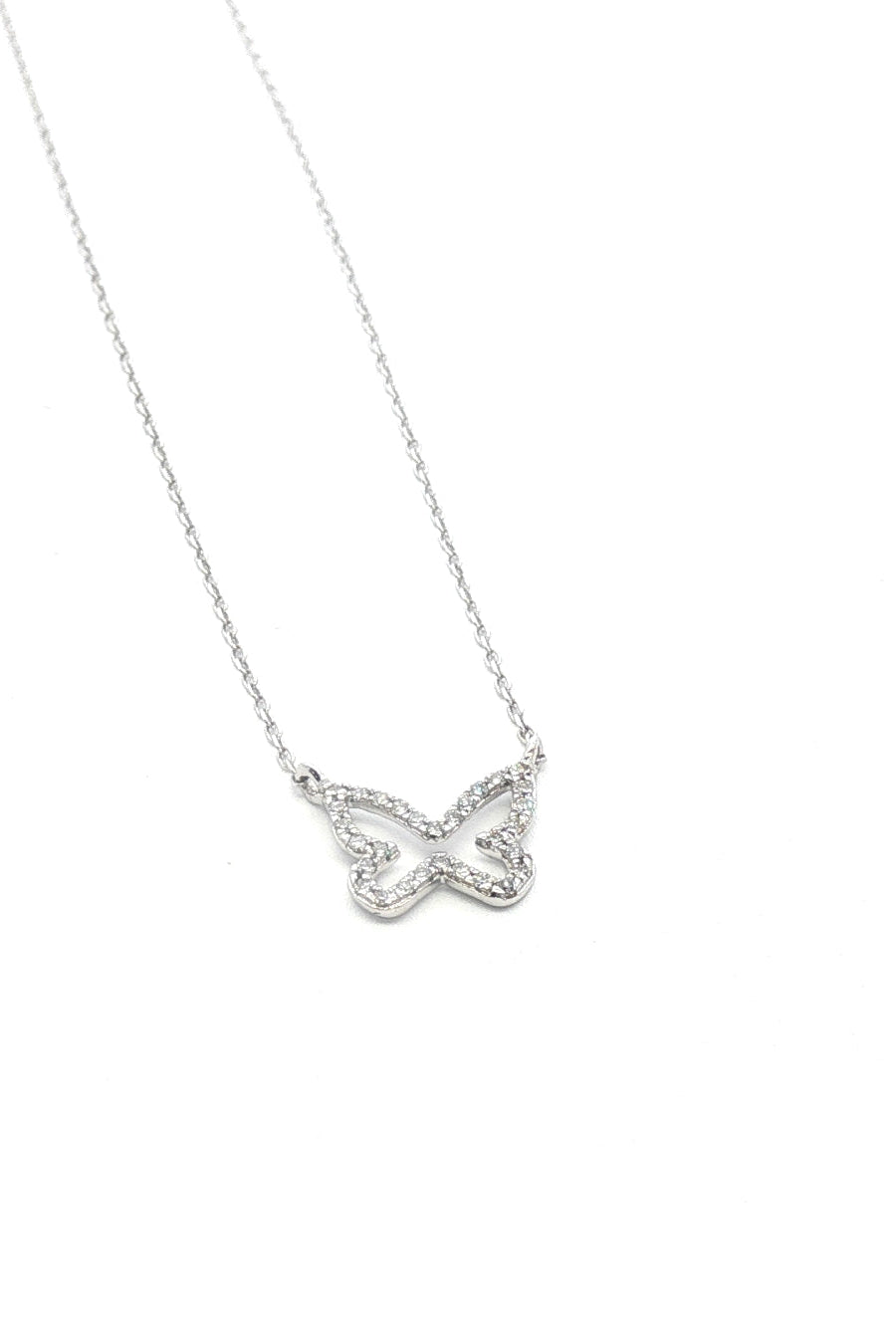 Collar Mariposa Borde Diamantes