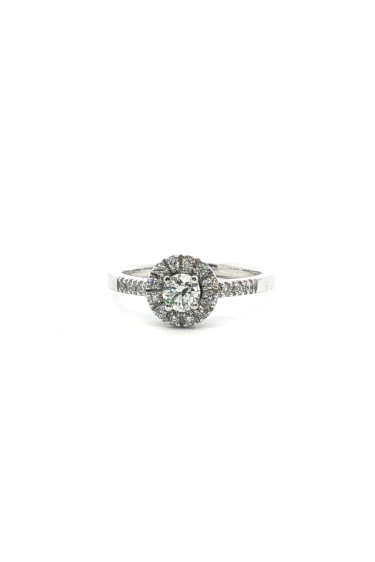 Anillo Halo Diamantes