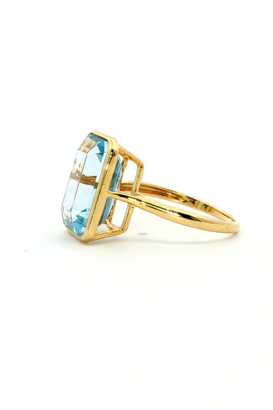 Anillo Maxi Topacio Celeste