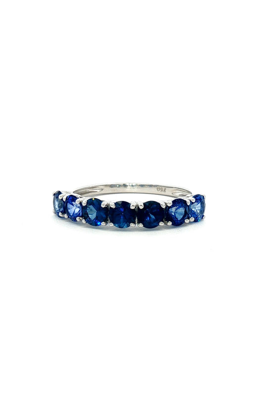 Anillo Cintillo de Zarifo Azul