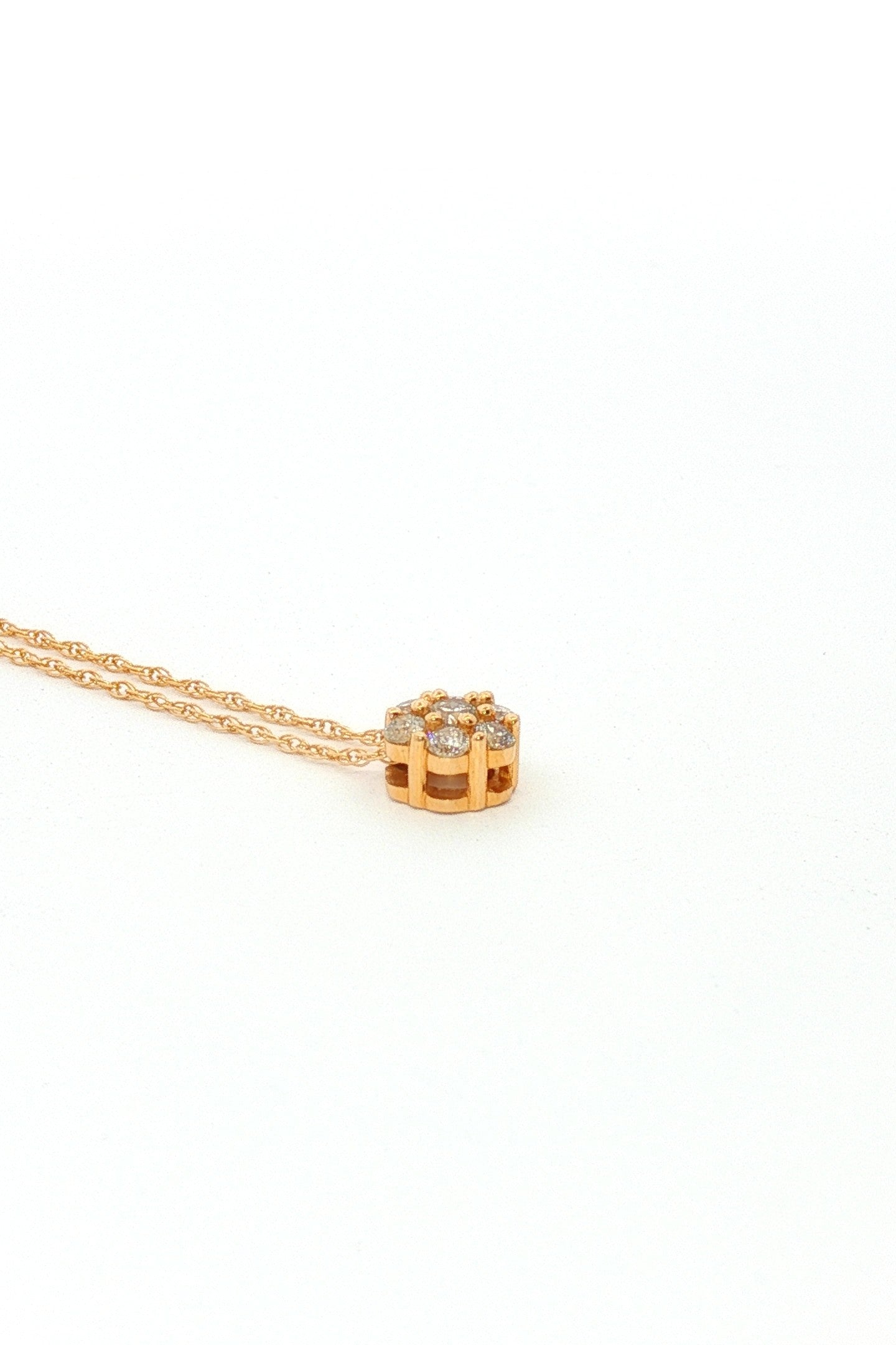 Collar Punto de Luz Roseta Diamantes