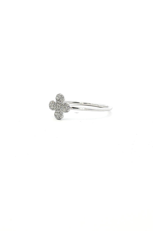 Anillo Trébol Diamantes