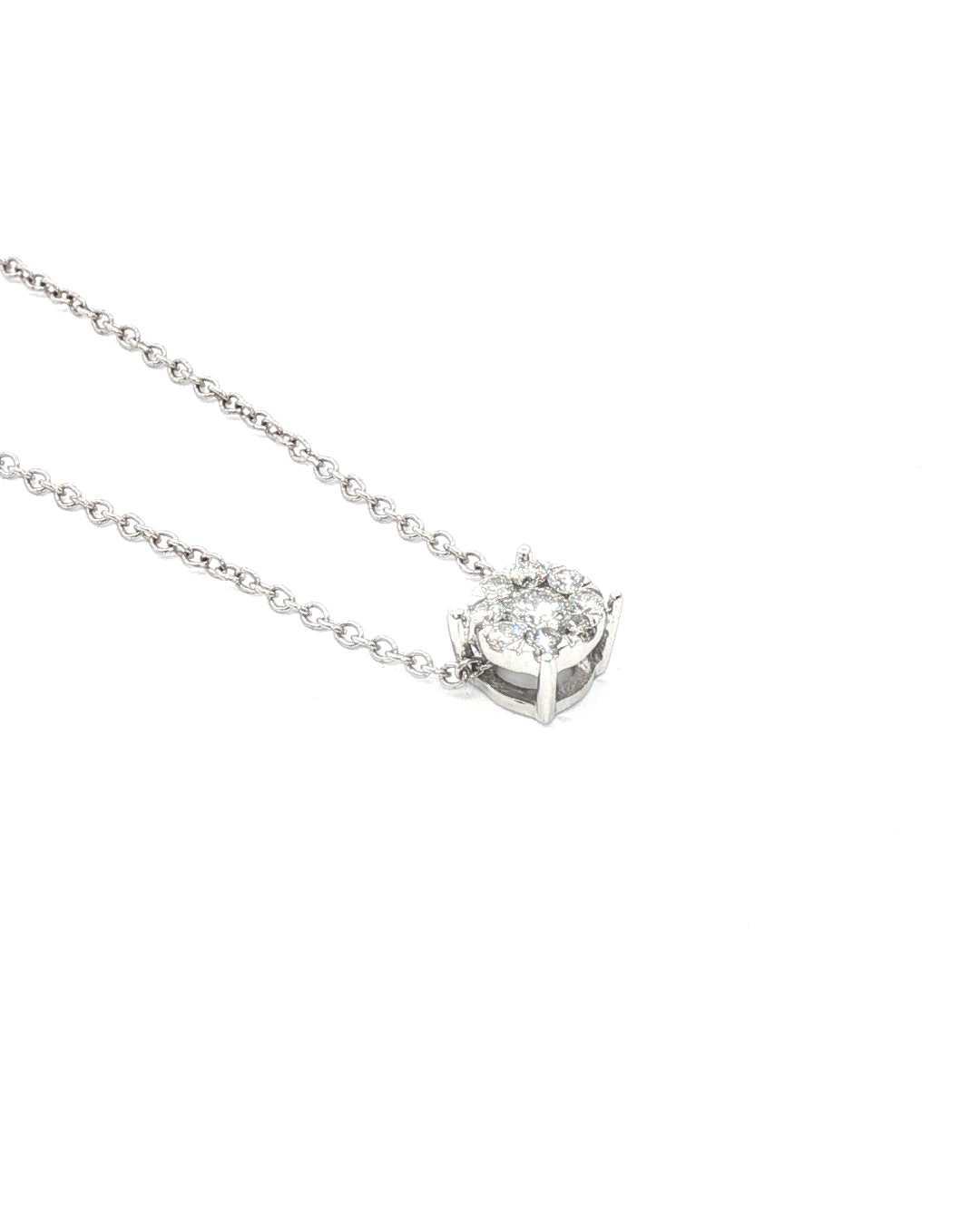Collar Punto de Luz Roseta de Diamantes