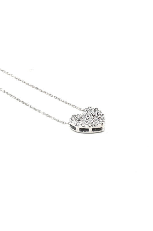 Collar Maxi Corazón Pavé Diamantes