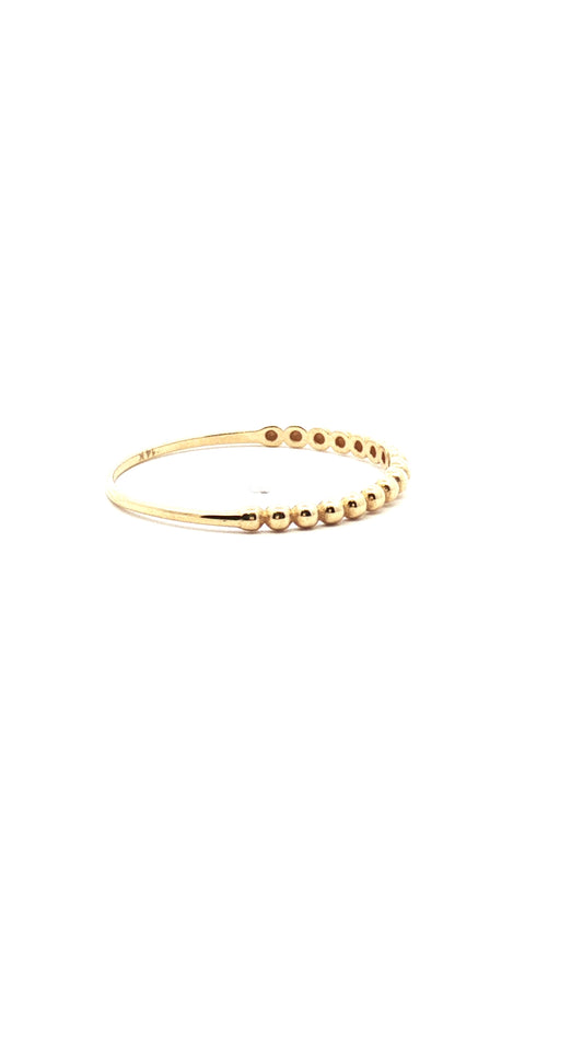 Anillo Bolitas Oro Amarillo 14k
