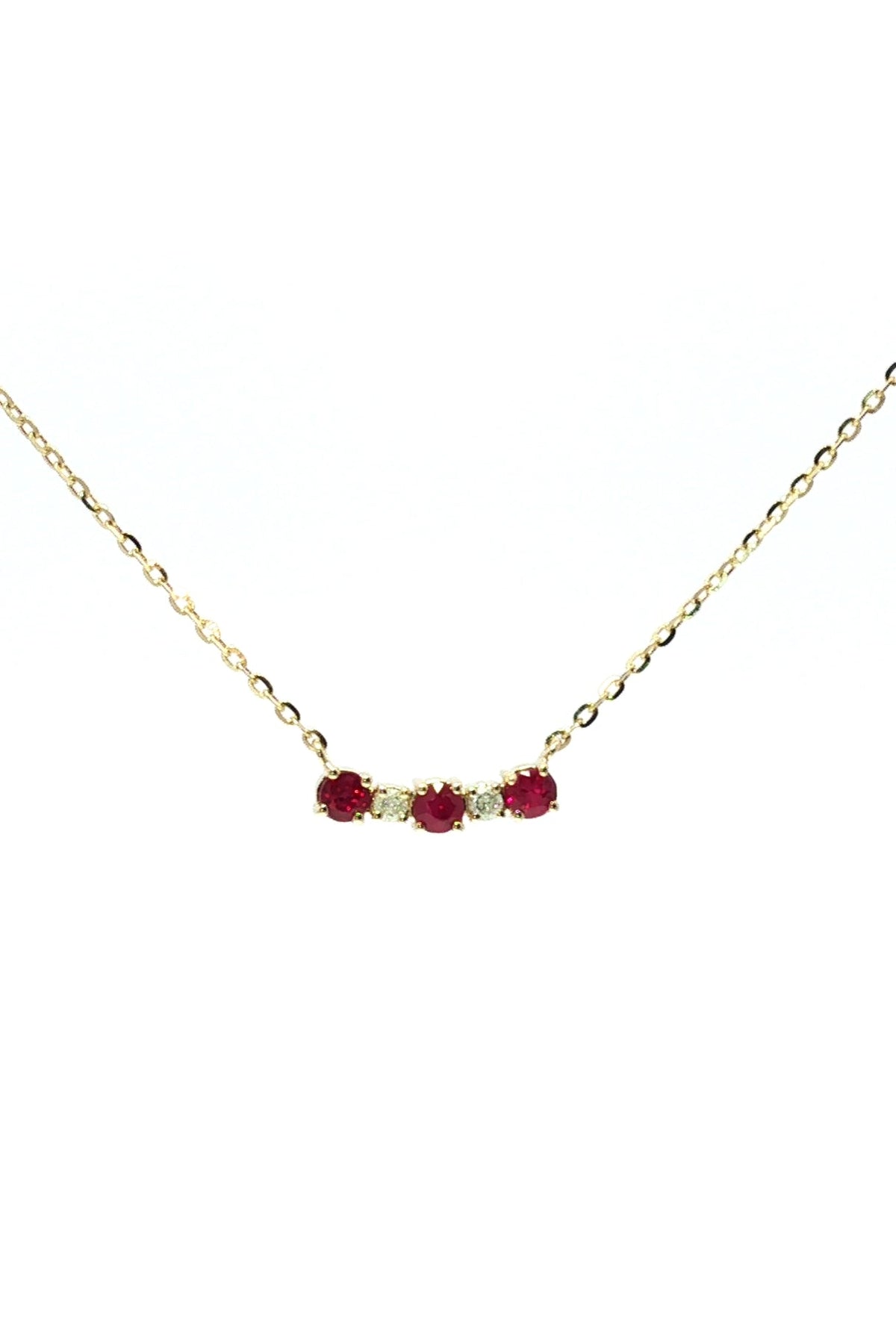 Collar Rubi y Diamantes
