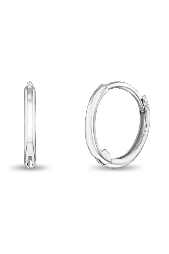 14k White Gold The Perfect Tiny Hoop 7mm