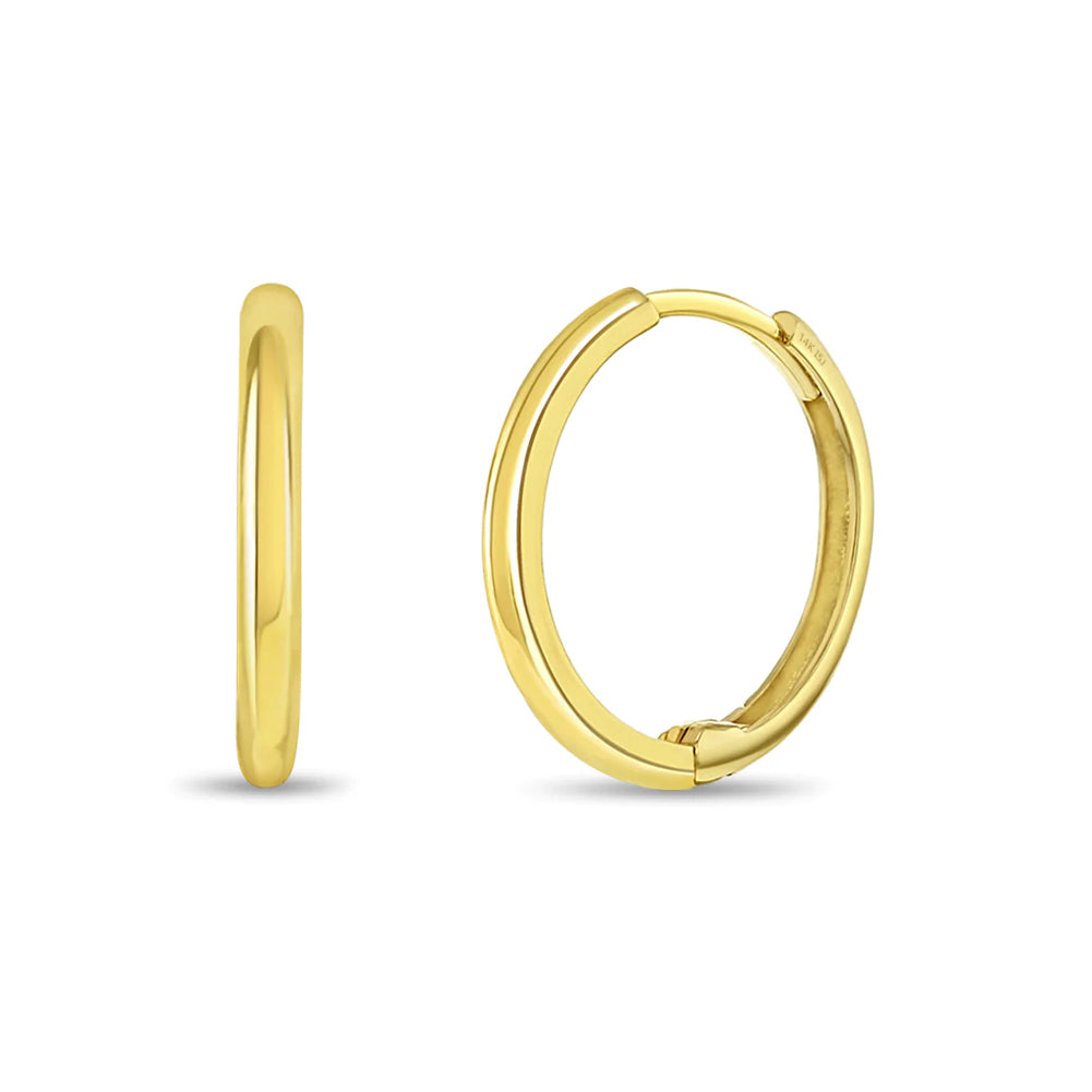 14k Gold The Perfect Tiny Hoop Baby / Toddler / Kids Earrings Hoop - 7mm