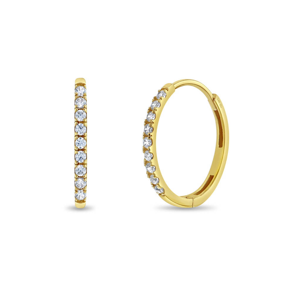 Aros Argollas Pavé Circones 1cm