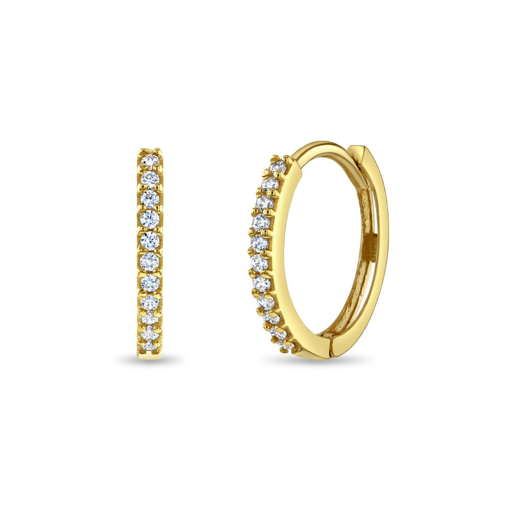 Aros Argollas Pavé Circones 1cm