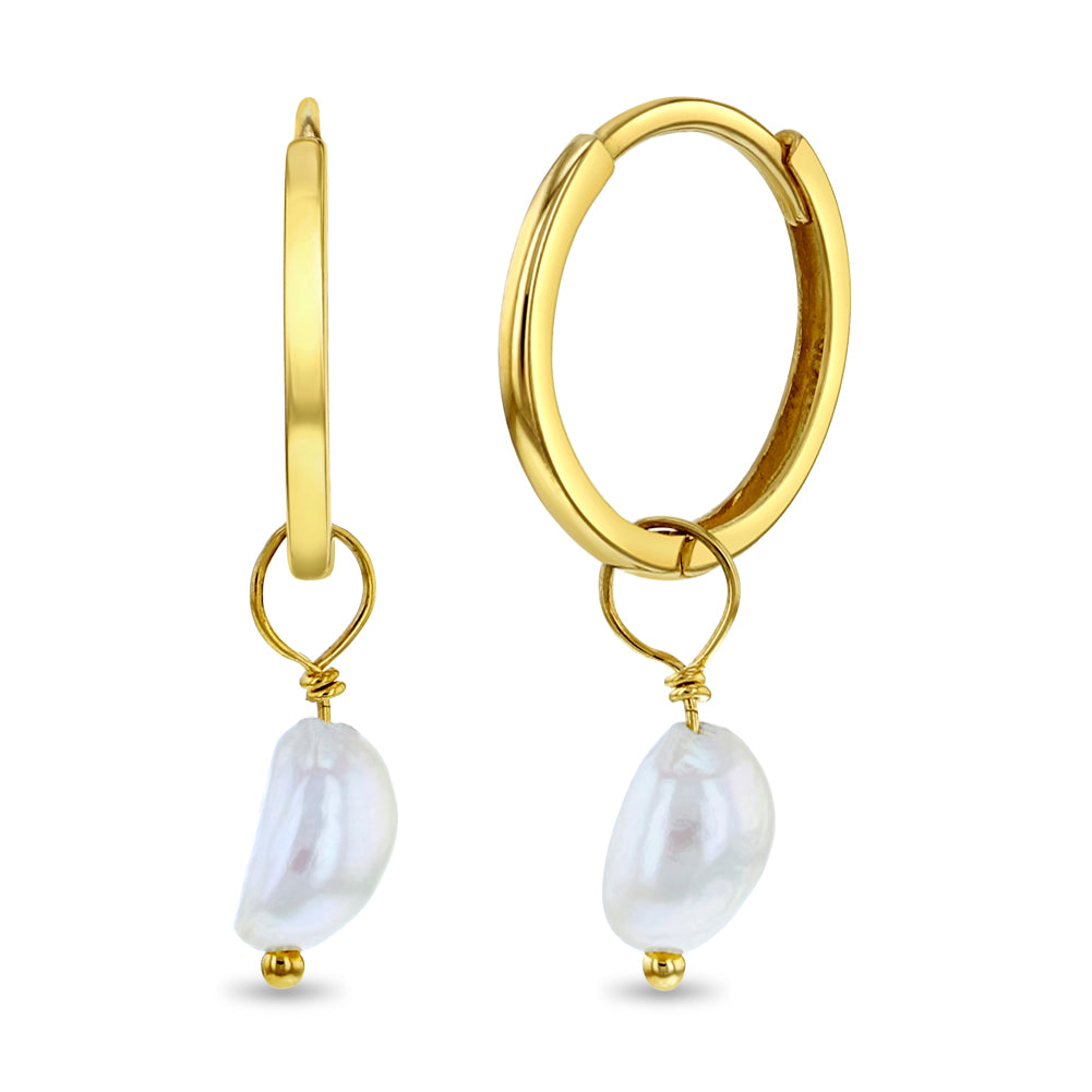 Aros Freshwater Pearl Hoop