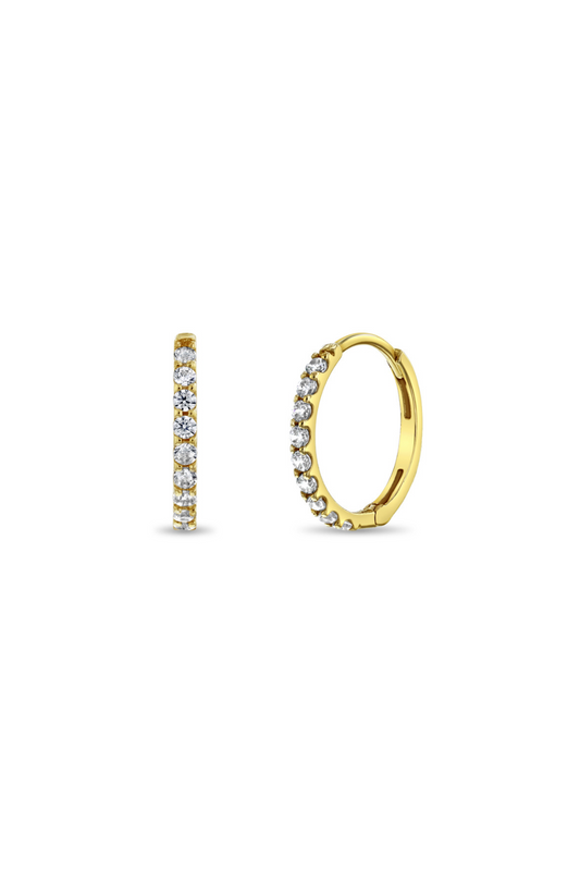 Aros Argollas Pavé Circones 1cm