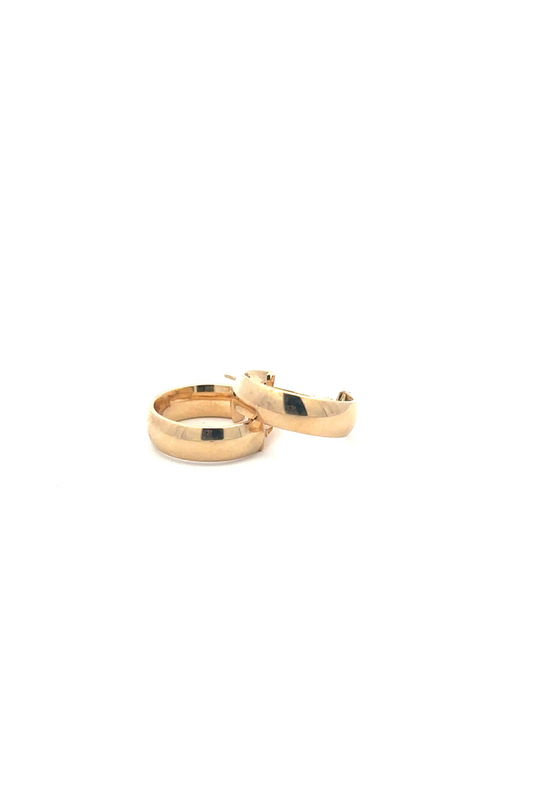 Aro Bombe Oro Amarillo 14k