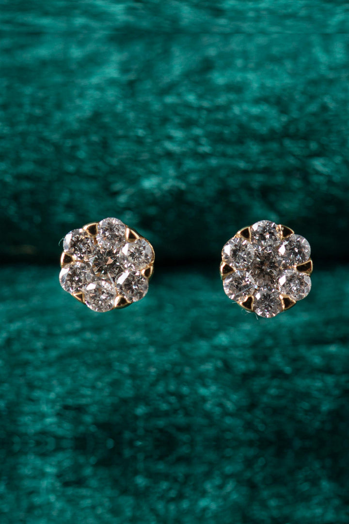 Aros Roseta Diamantes