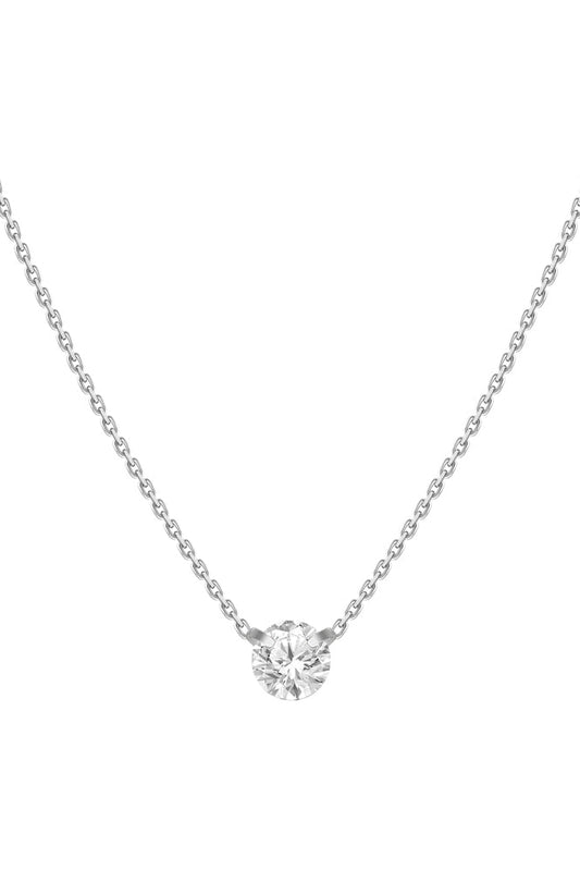 Collar Punto de Luz Diamante 0.10ct Invisible