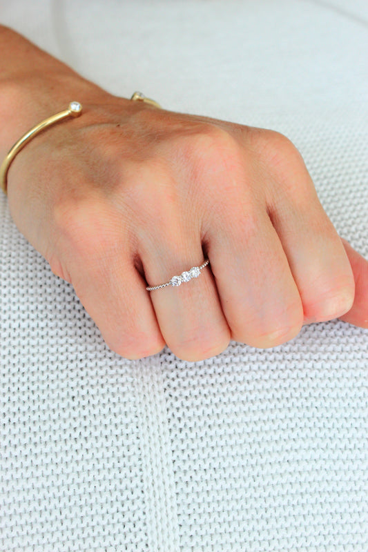 Anillo Tricillo Diamantes