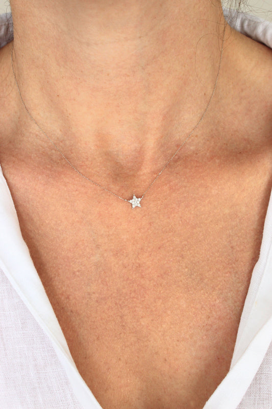 Collar Estrella Diamantes
