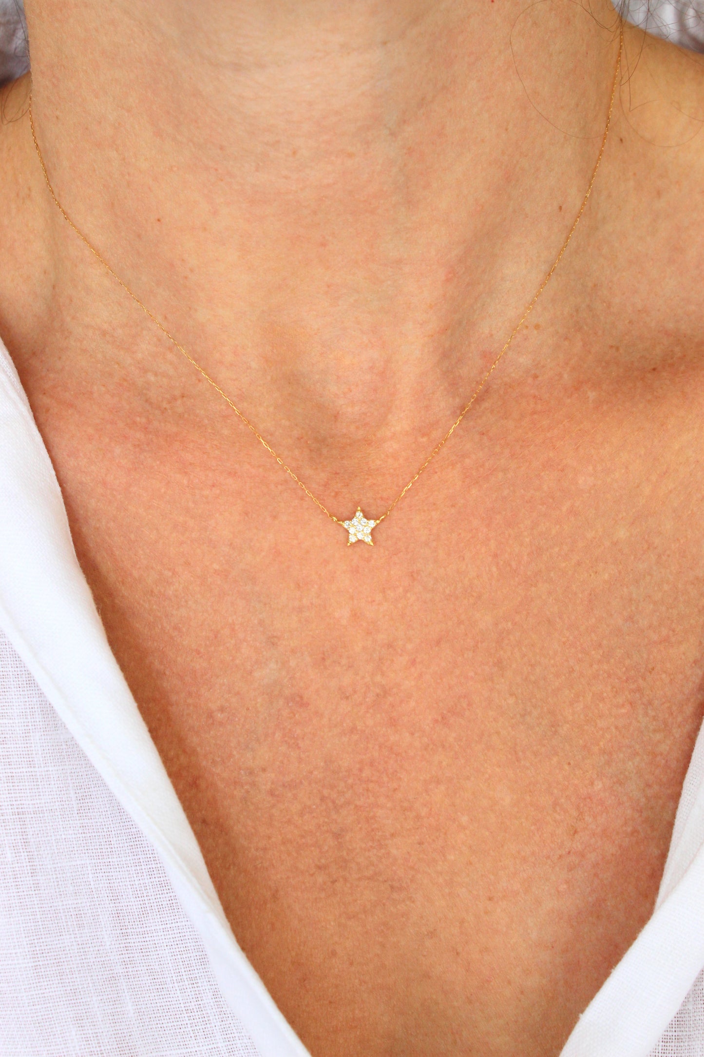 Collar Estrella Diamantes