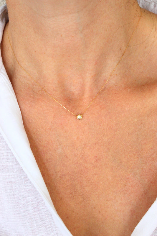 Collar Punto de Luz Geométrico