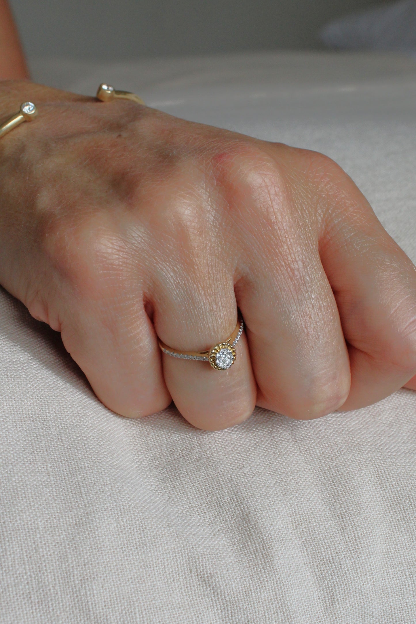 Anillos Cluster Oval Diamantes