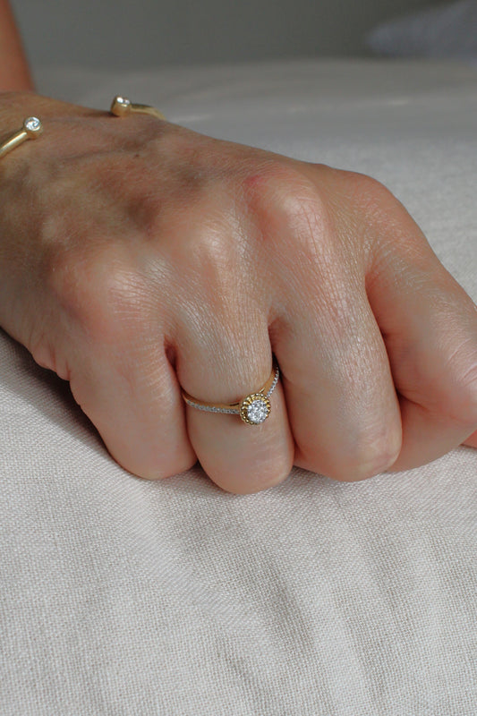 Anillos Cluster Oval Diamantes