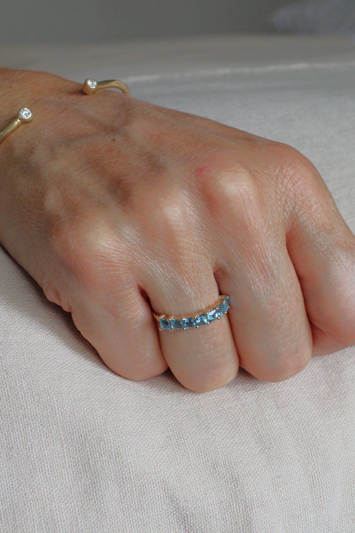 Cintillo Topacio Swiss Blue Princess