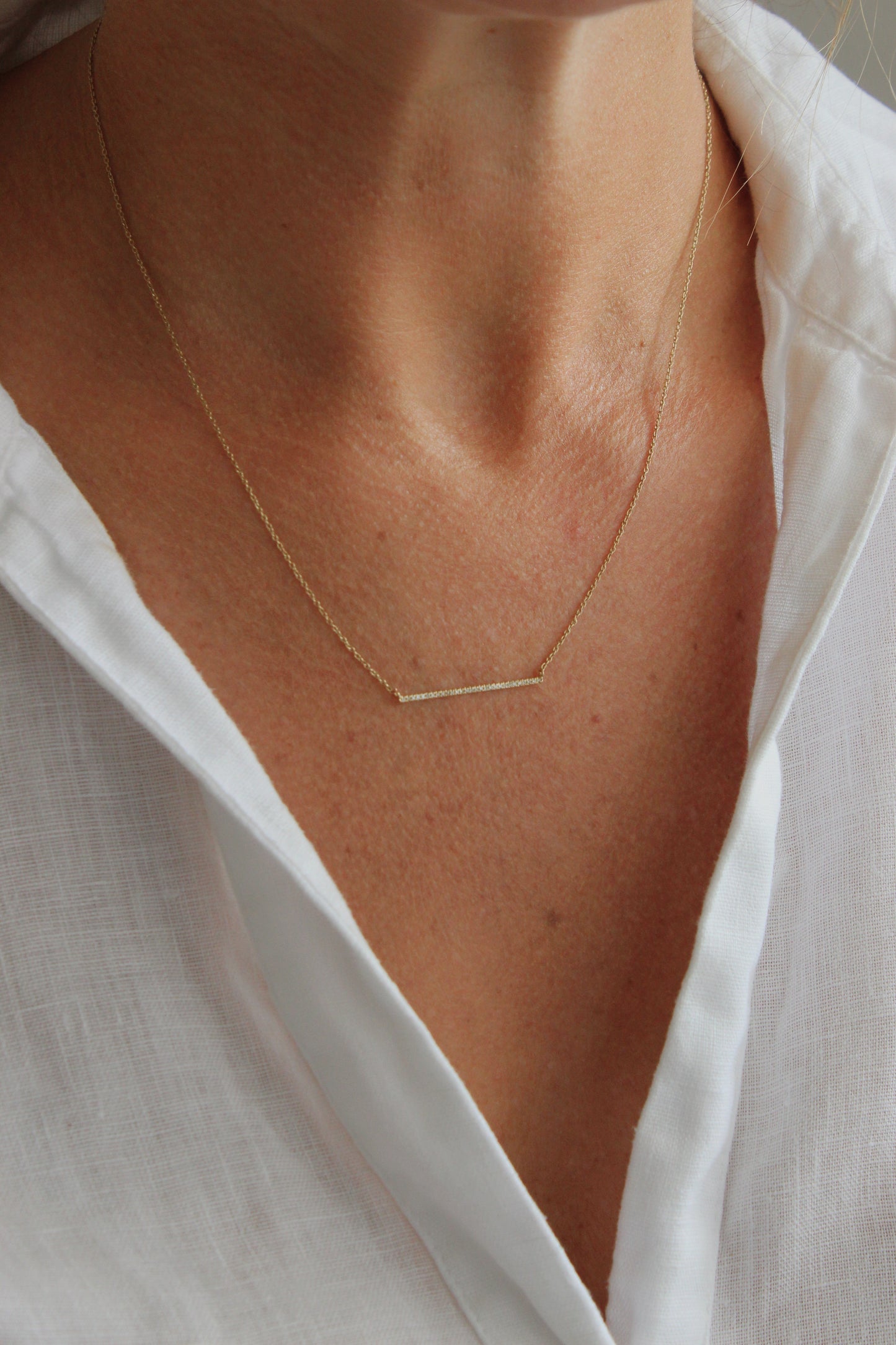 Collar Línea de Diamantes