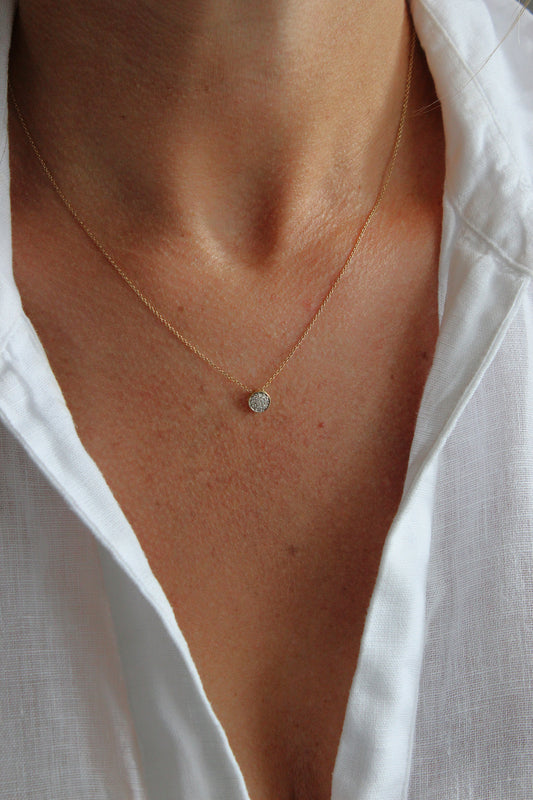 Collar Punto de Luz Cluster Diamantes