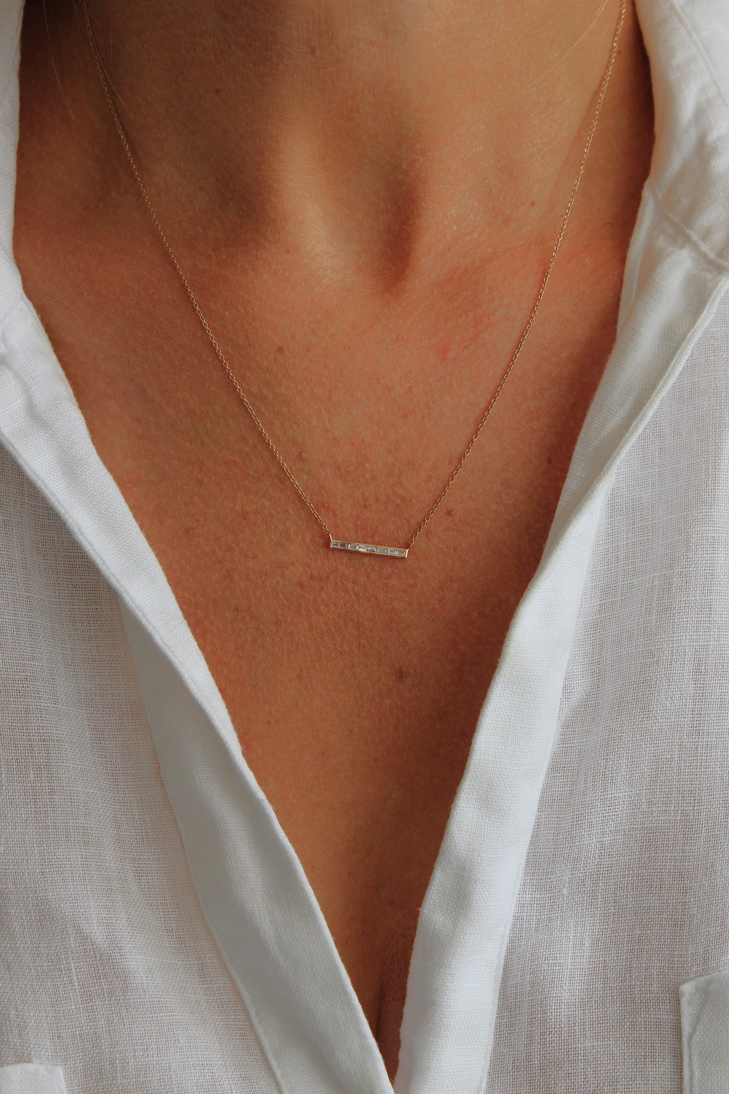 Collar Línea Diamantes Baguette