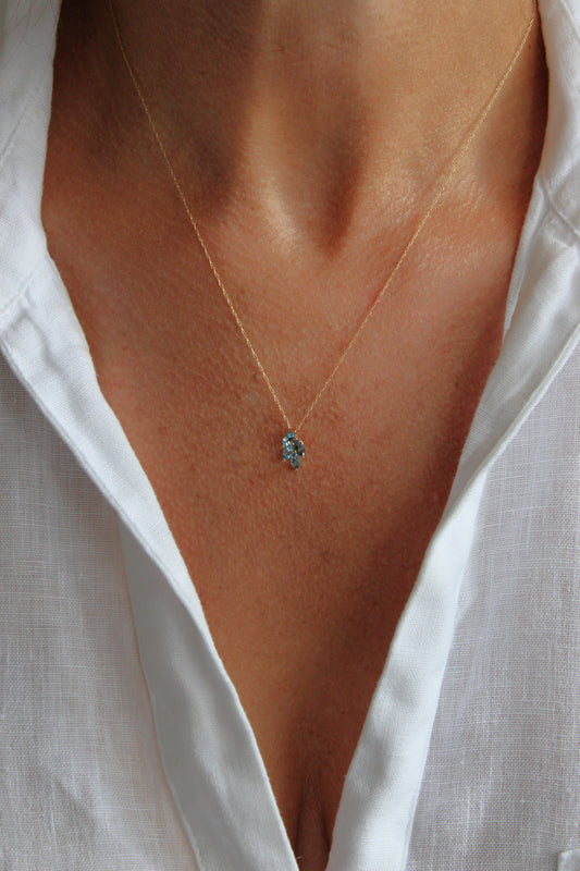 Collar Racimo Marquise Topacios