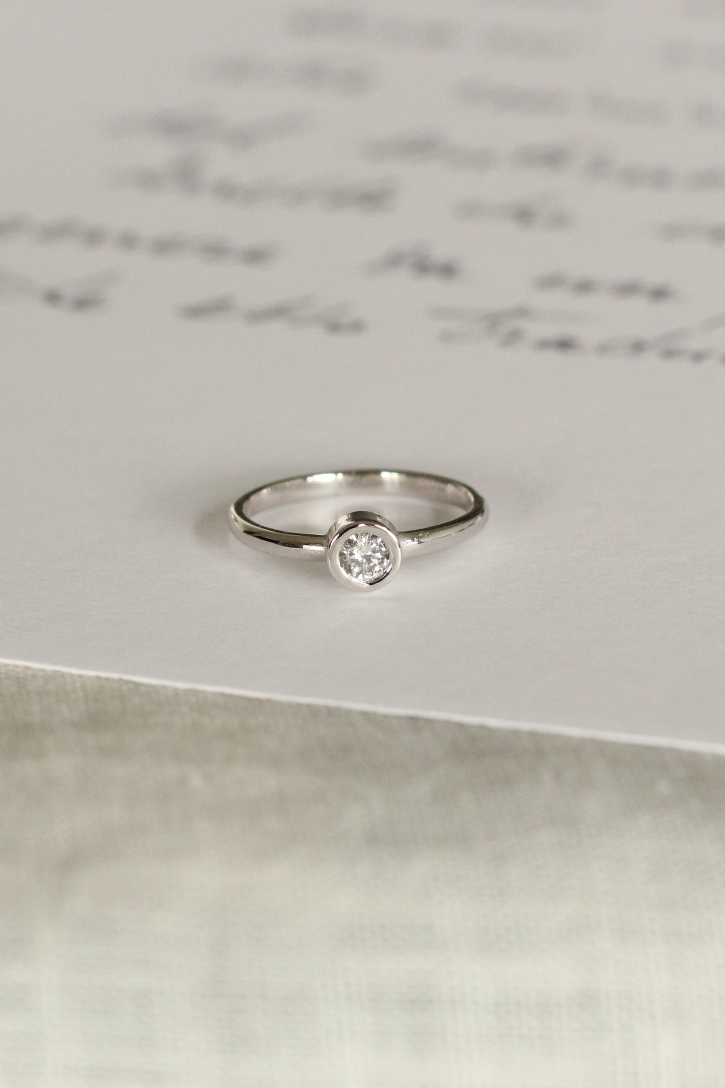 Anillos Diamante Bisel