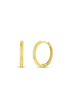 Cargue la imagen en el visor de la galería, 14k Gold The Perfect Tiny Hoop Baby / Toddler / Kids Earrings Hoop - 11mm

