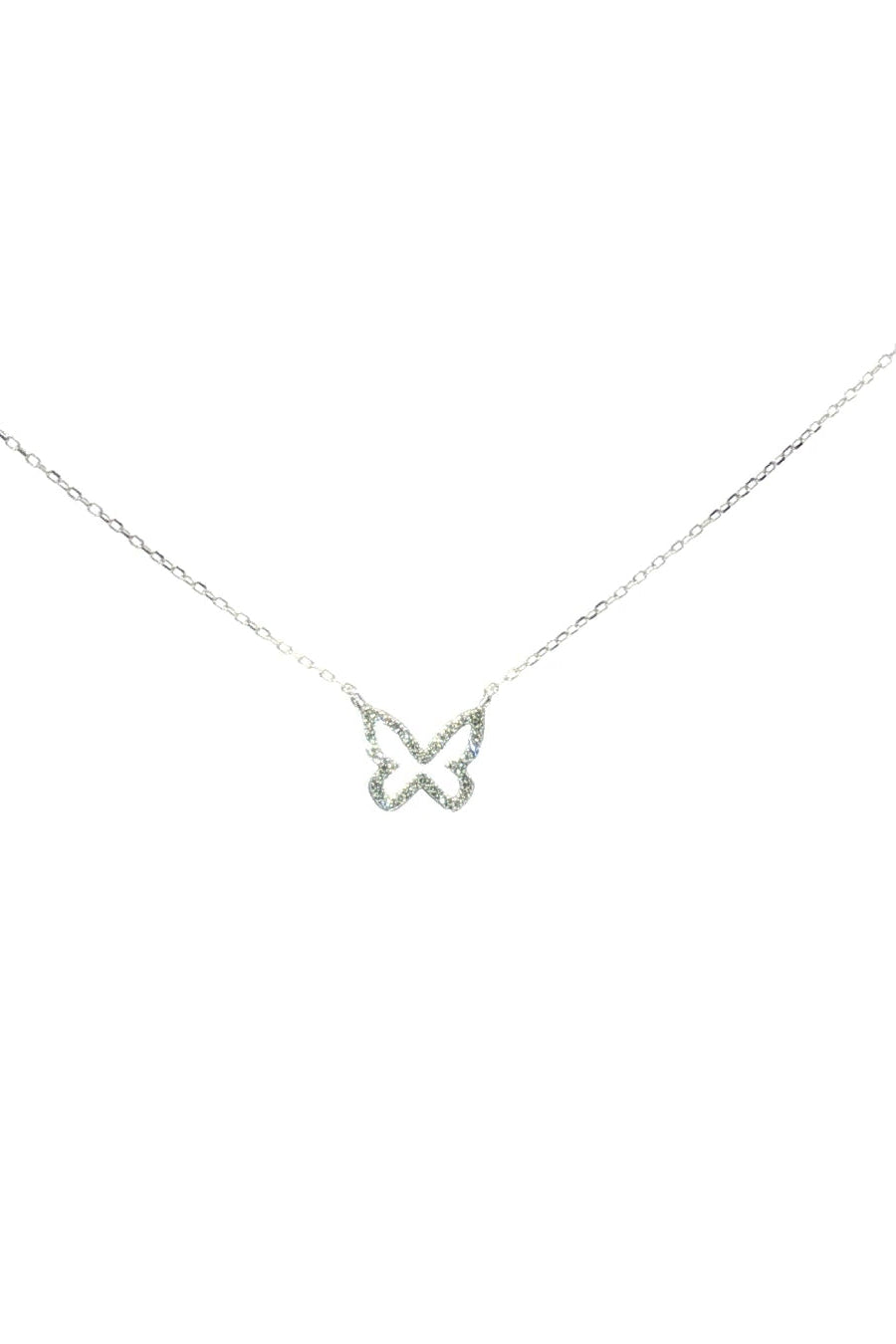 Collar Mariposa Borde Diamantes