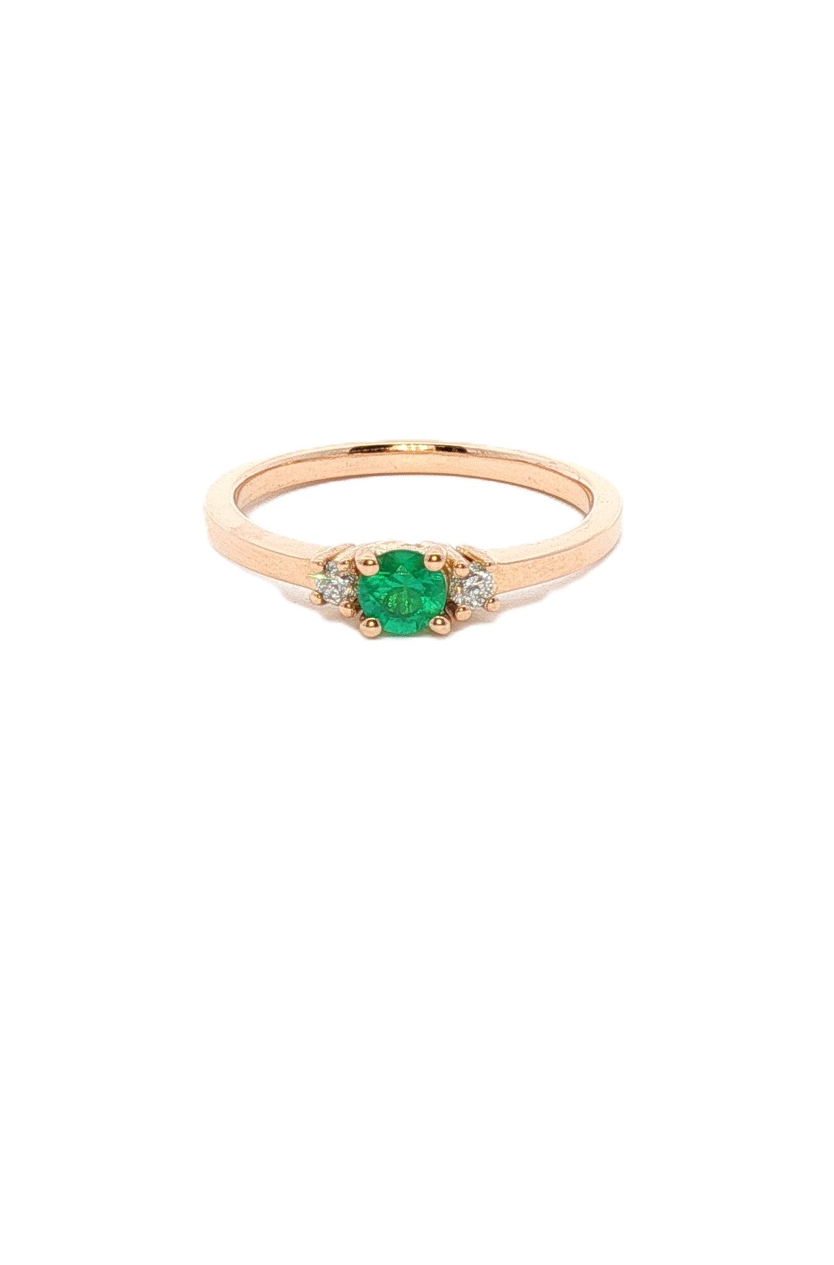Anillo Tricillo Esmeralda