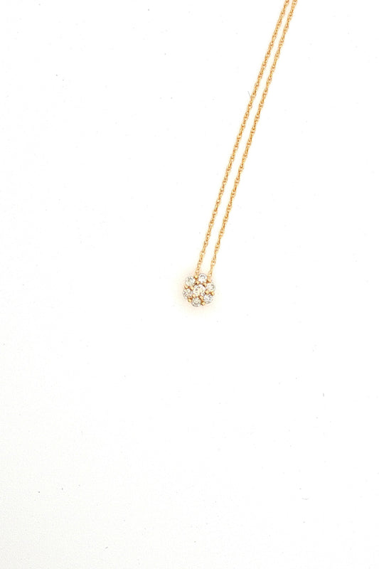 Collar Punto de Luz Roseta Diamantes