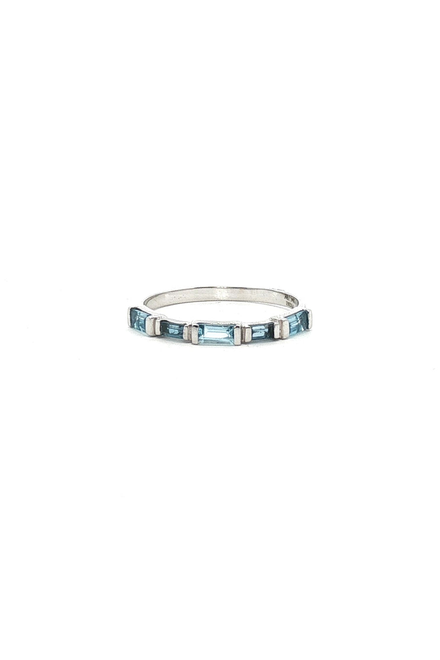 Anillo Cintillo Topacios