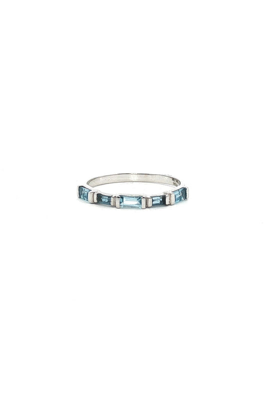 Anillo Cintillo Topacios