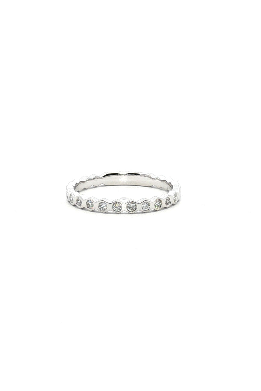 Anillo Hexágono Diamantes