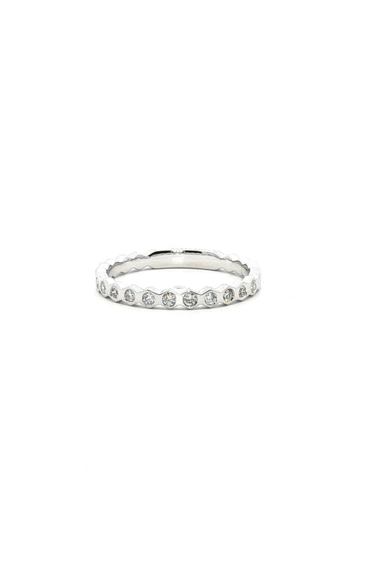 Anillo Hexágono Diamantes